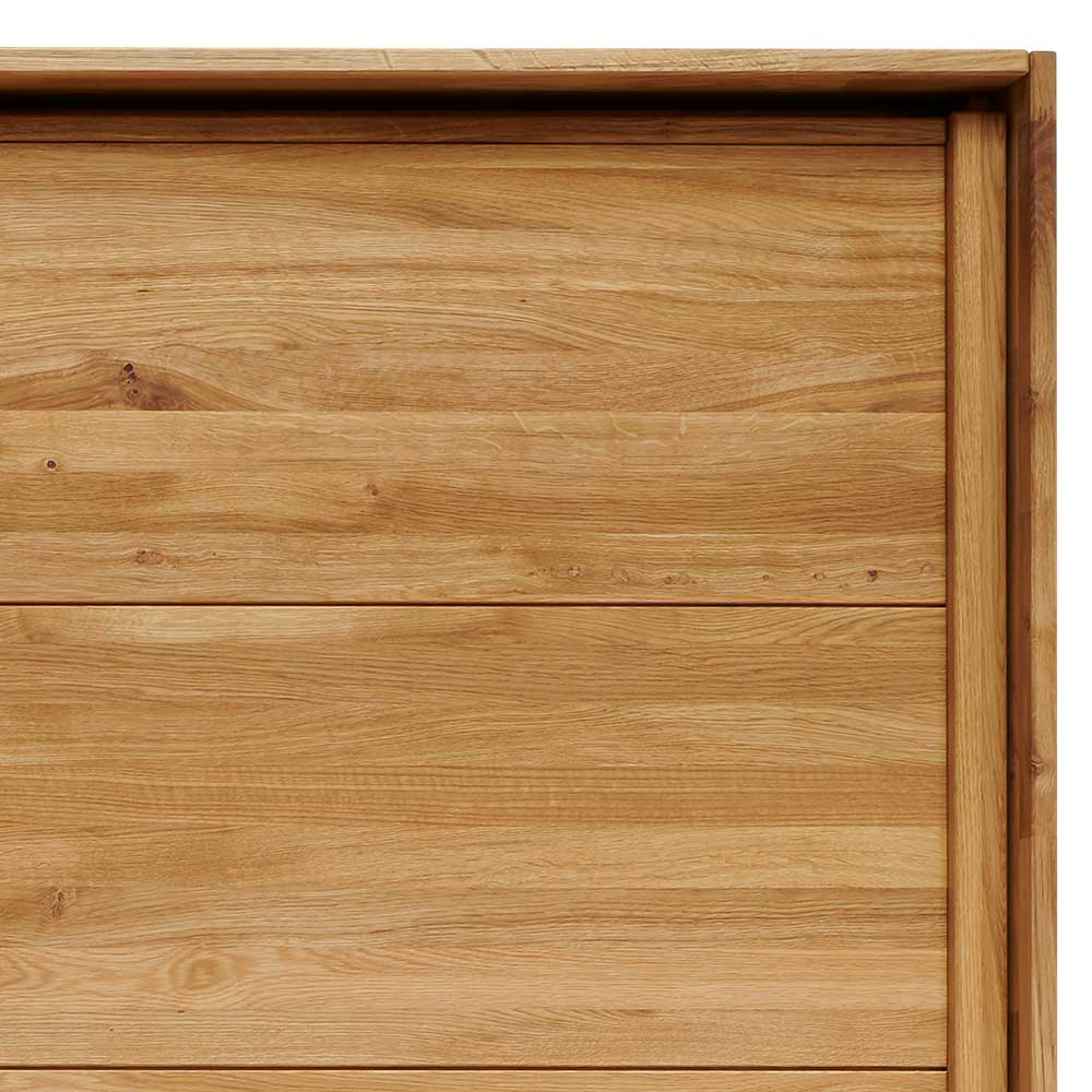 Kleiderschrank aus Wildeiche mit Weißglas - Divnoi