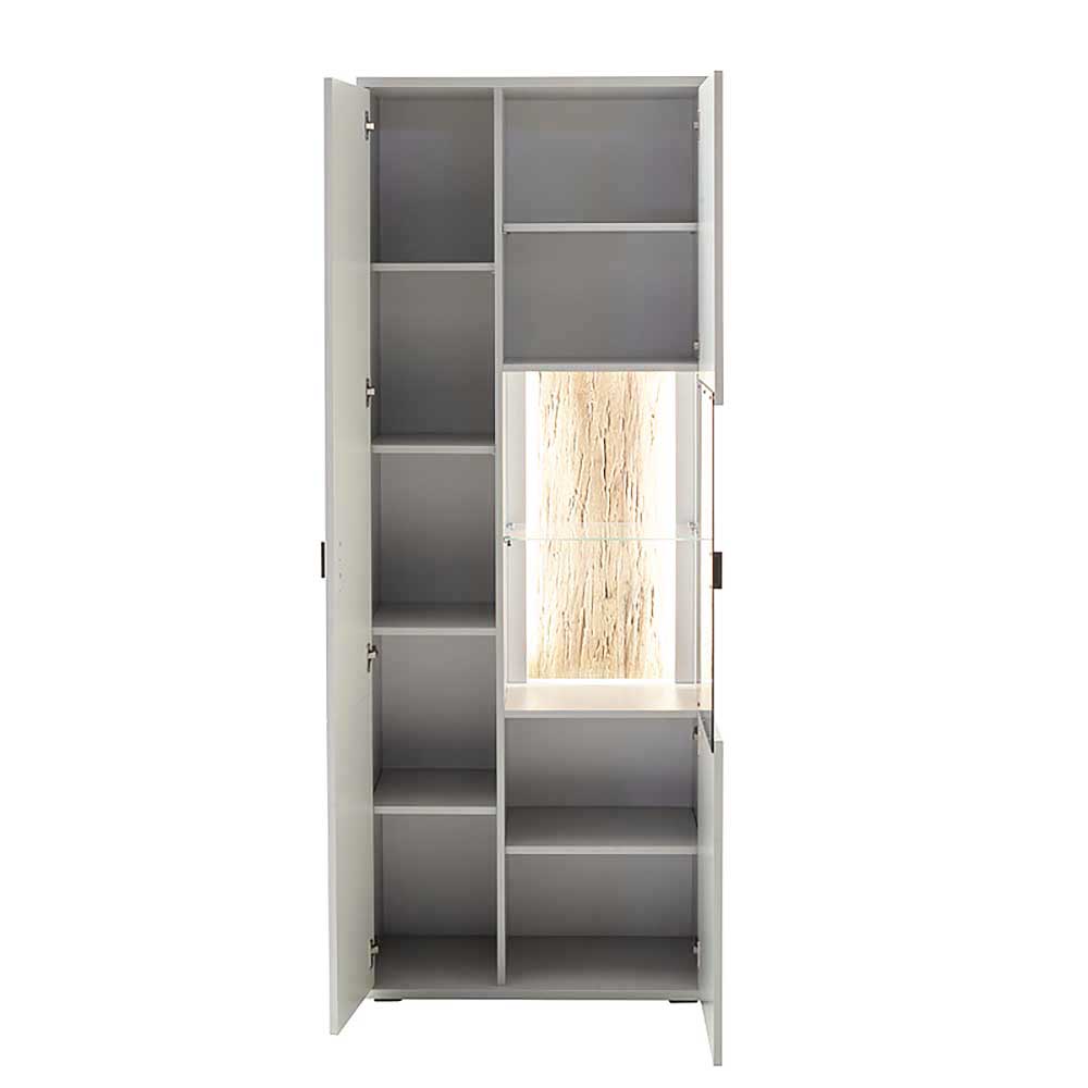 75x199x37 2-türiger Wohnzimmerschrank modern - Apulco