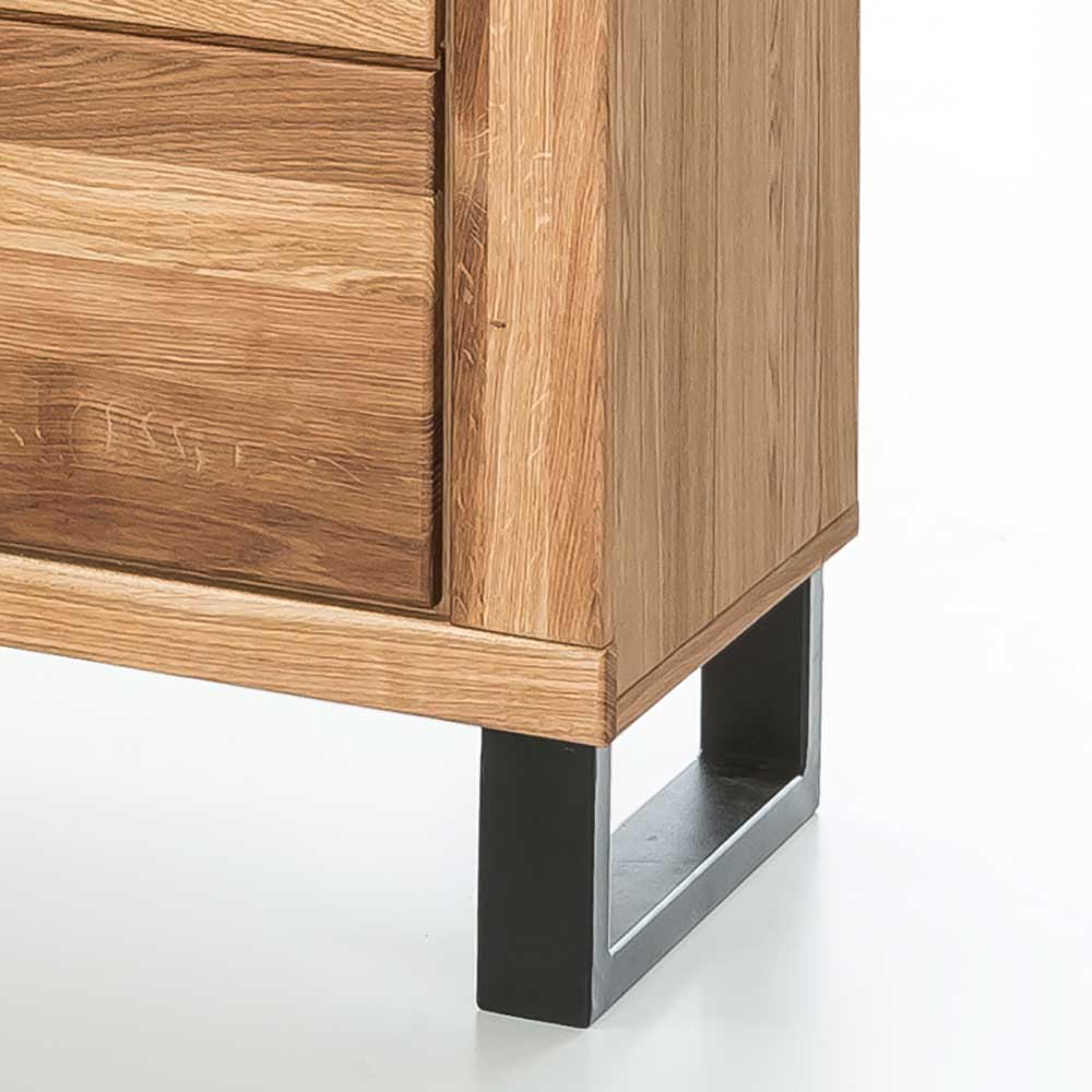 158x140x40 Highboard aus Wildeiche teilmassiv - Arello I