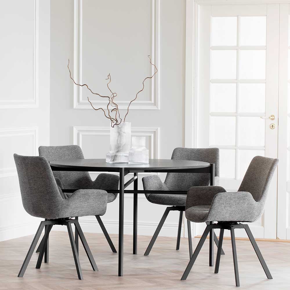 Skandi Design Polsterstühle in Grau - Matsy (2er Set)