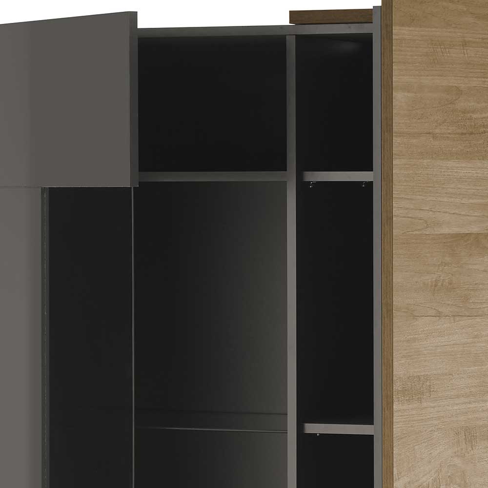 Hochglanz Highboard mit Glas - Eracosta