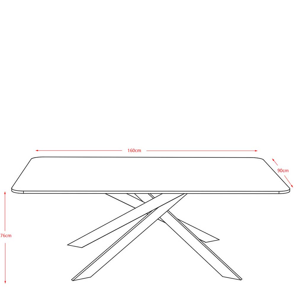 Esszimmer Tisch mit Sinterstein Platte - Yuri