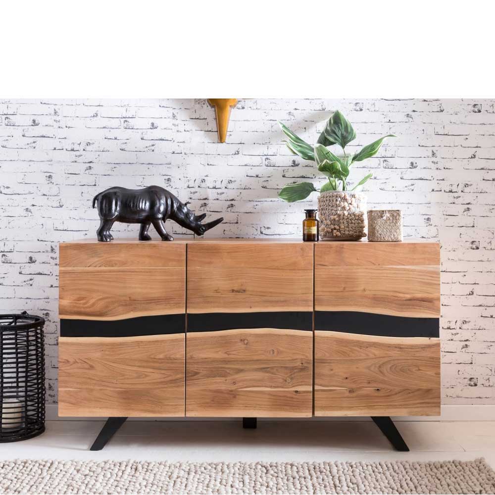 Loft Style Sideboard Draguno aus Akazie massiv