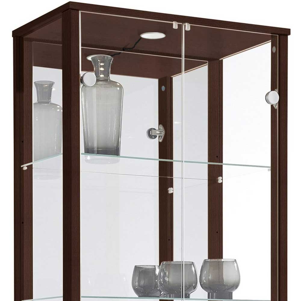 Elegante Glasvitrine mit Spiegel & Licht LED - Lameiro