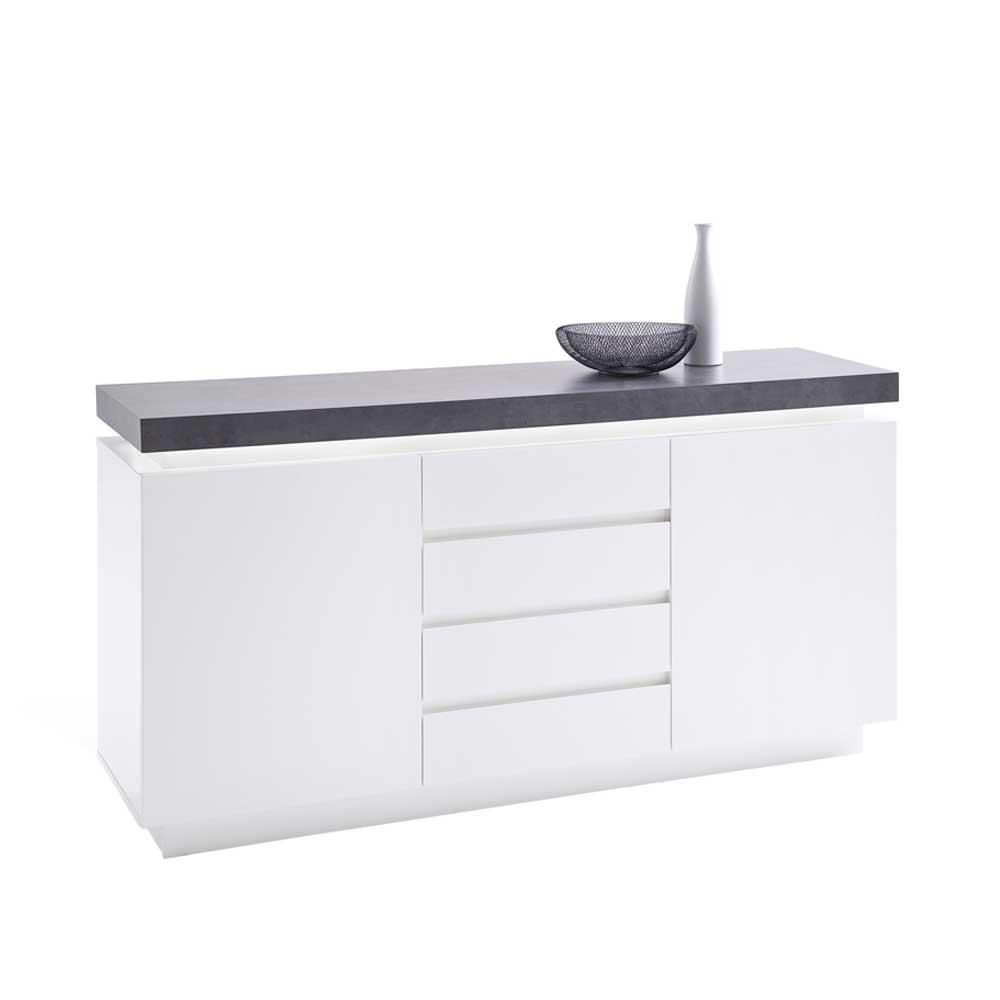 Design Sideboard Rebelvo mit dimmbarer LED Beleuchtung