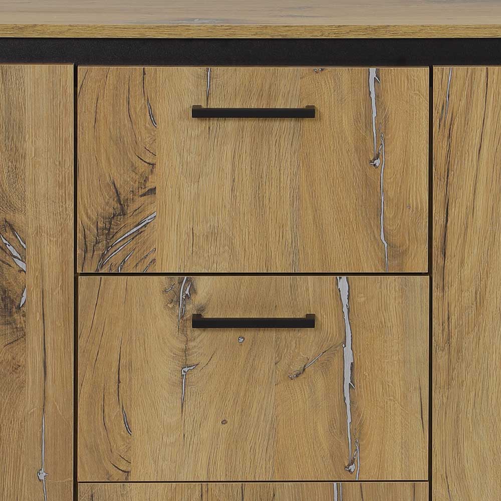 180x86x38 Sideboard in Zinneiche Optik - Traudarian