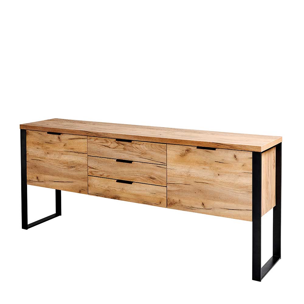 Design Sideboard in Eiche Optik - Ilvensa