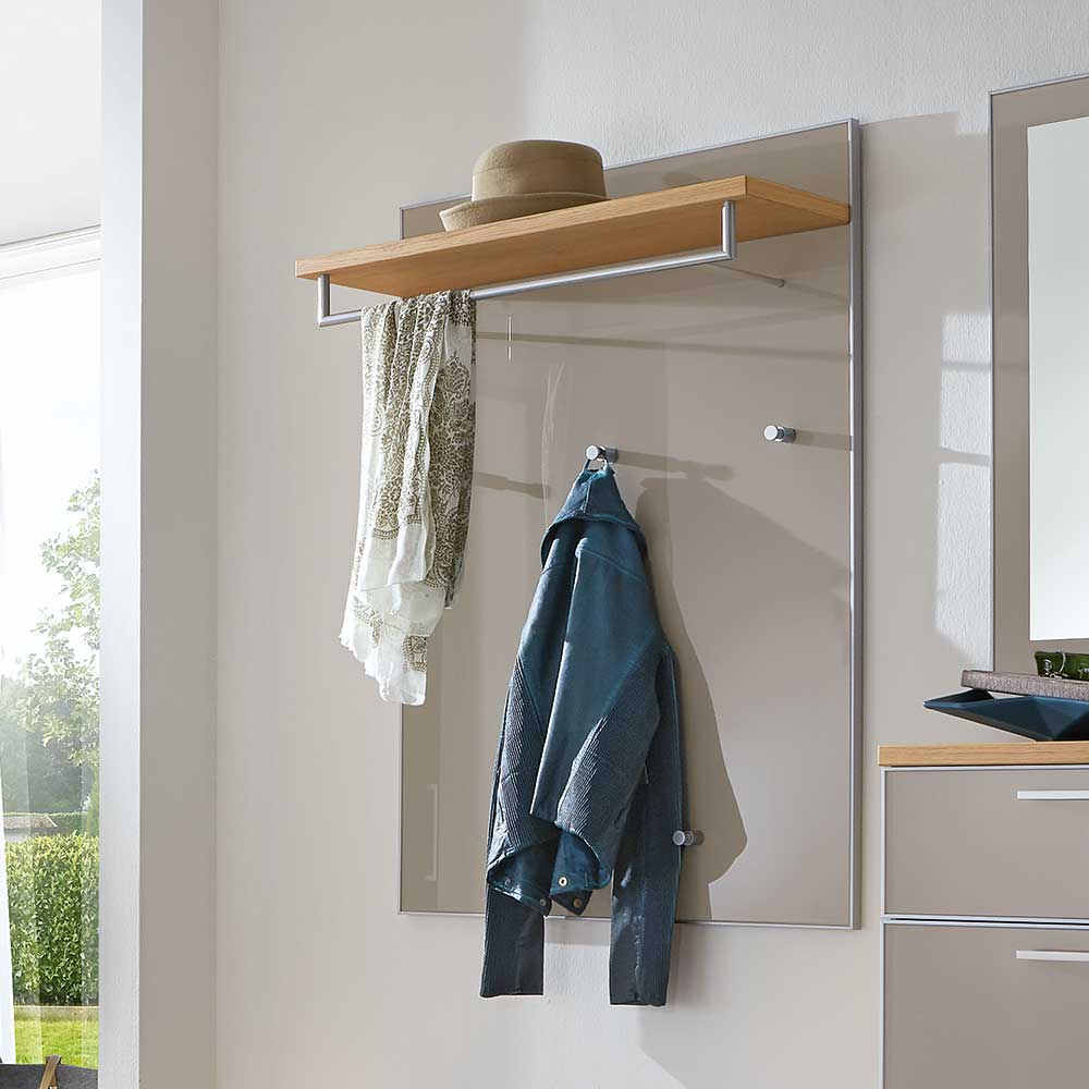 Wandpaneel Garderobe Diecca in Taupe