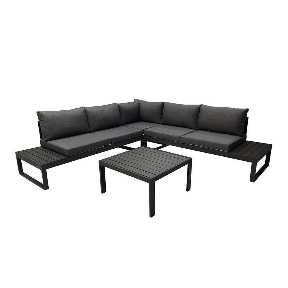 250x68x250 Garten Ecksofa & Tisch - Cacan (zweiteilig)