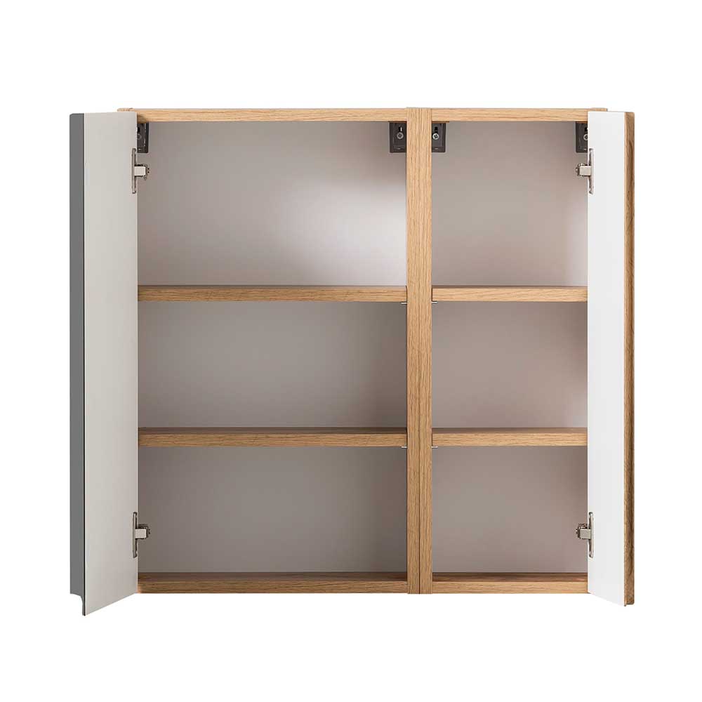 2-türiger Hängeschrank fürs Bad 65x64x20 cm - Jambi