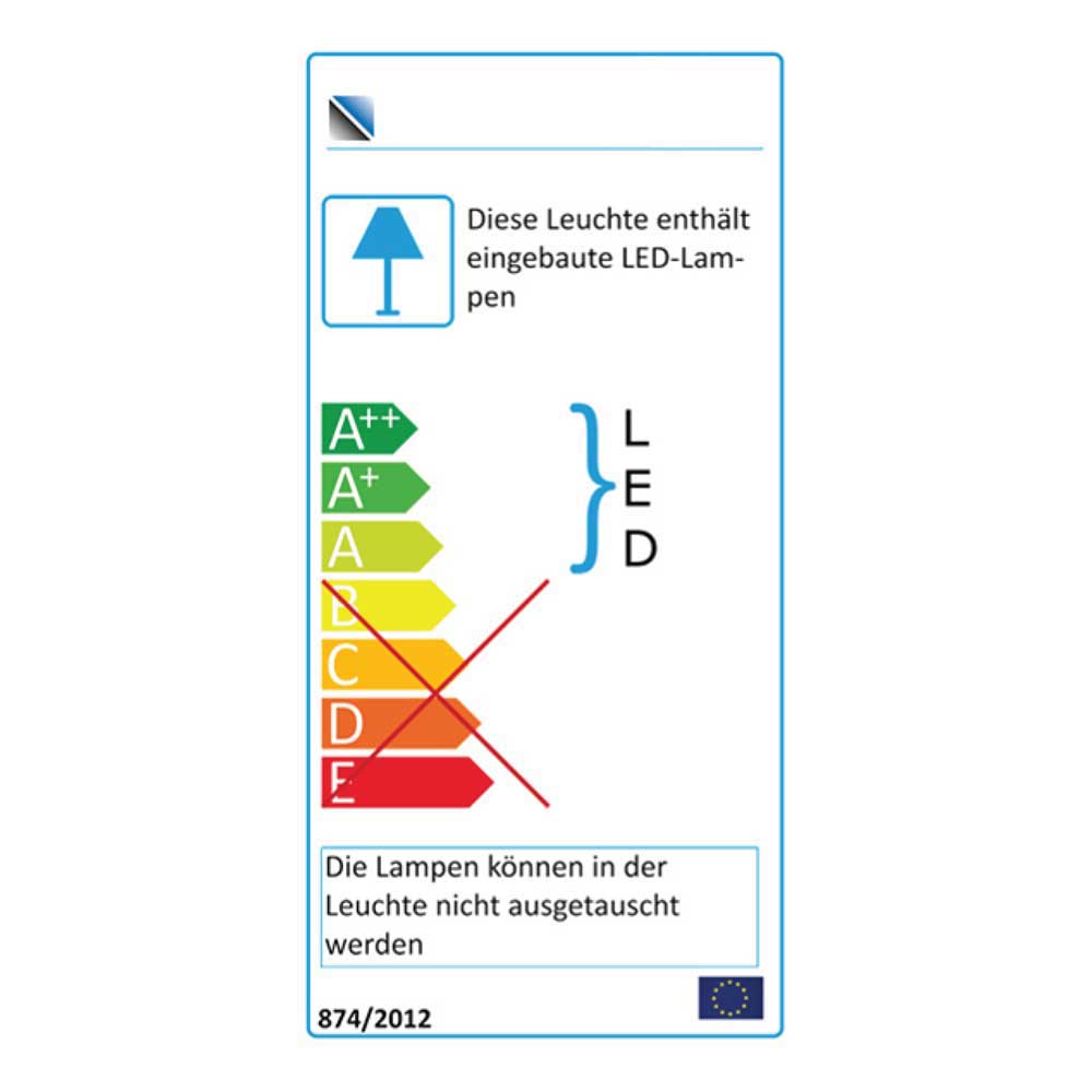 140 cm hohes Highboard Marinda mit LED Licht