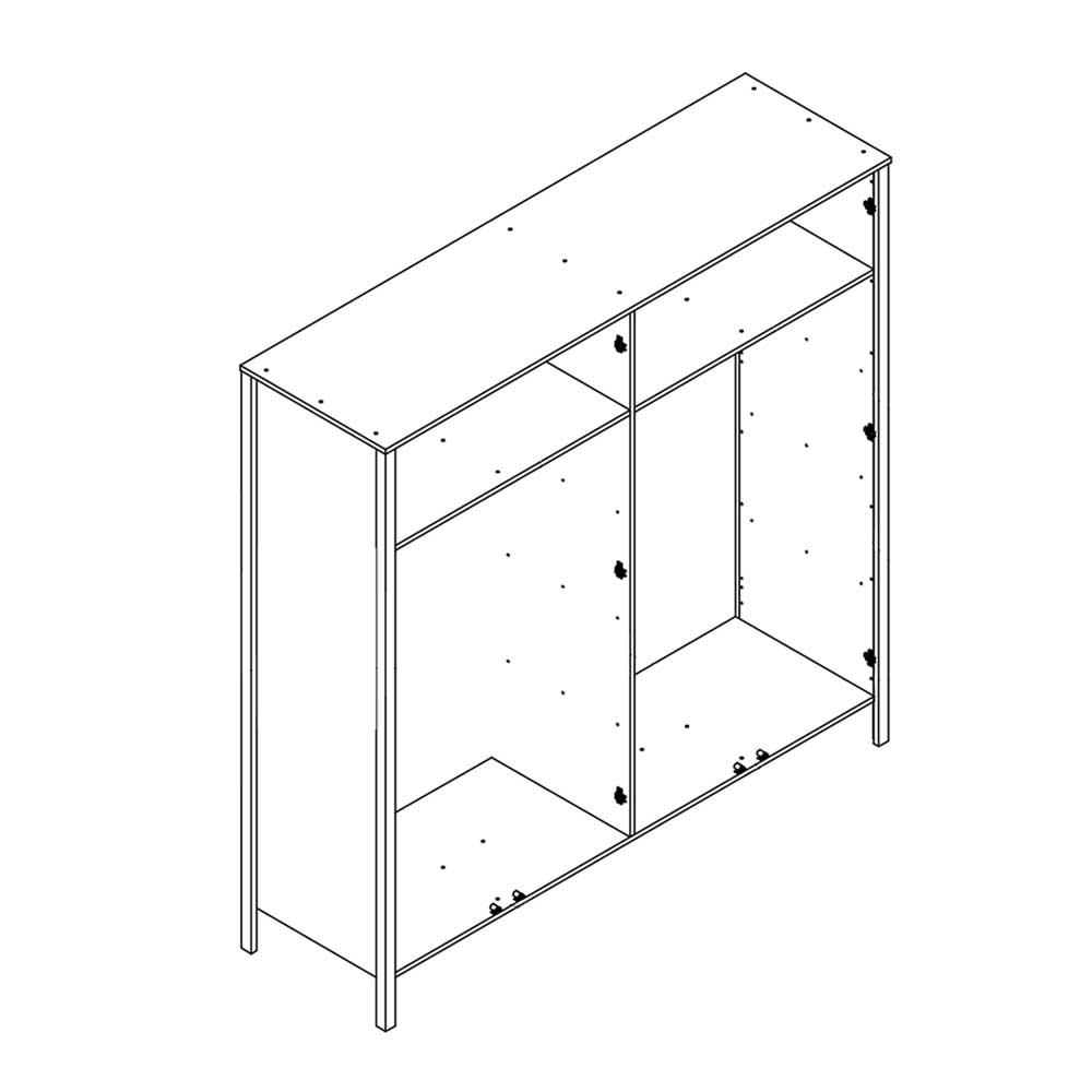 Schrank Cranos aus Wildeiche Massivholz