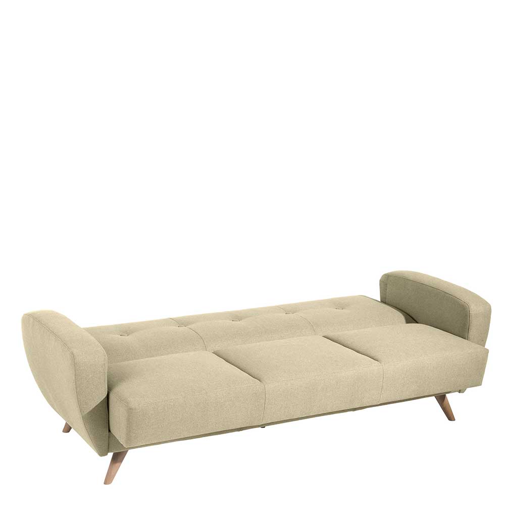 Bettcouch in Beige Microfaser - Vilarila