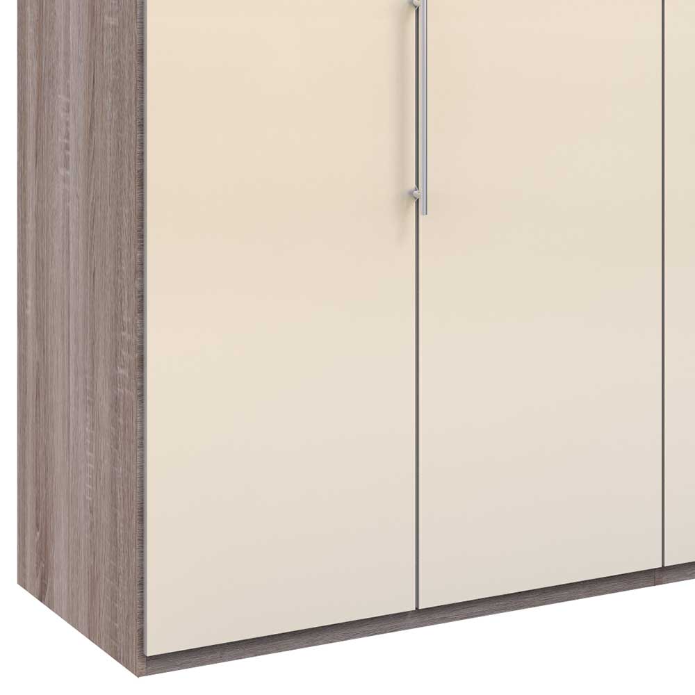 2-türiger Falttürenschrank in Creme Glas - Vergil