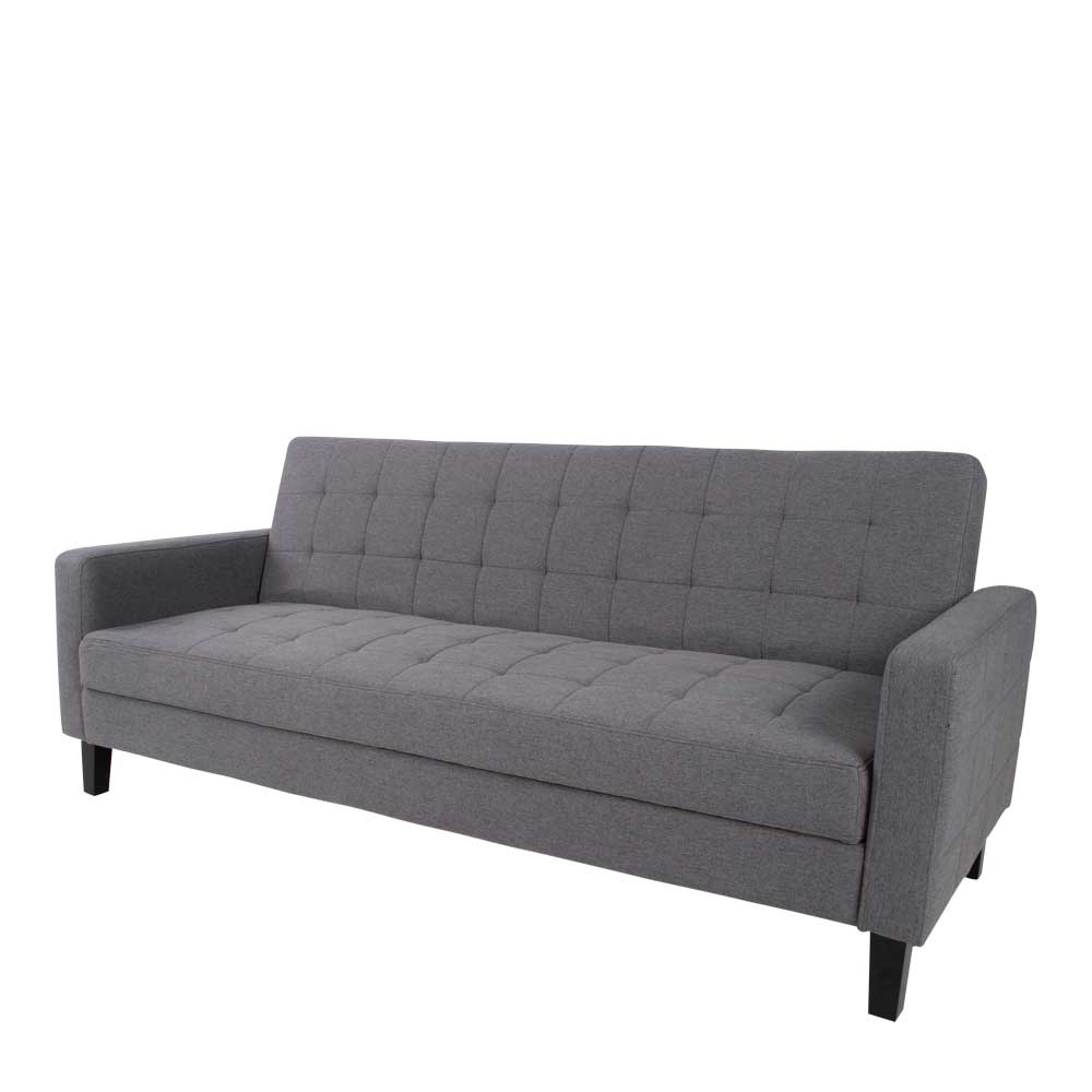 204x81x85 3-Sitzer Schlafsofa in Grau - Industry