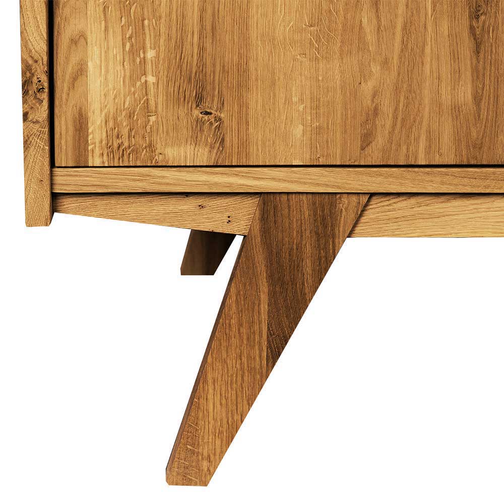 Schrank im Mid Century Stil aus Wildeiche Holz - Hardus