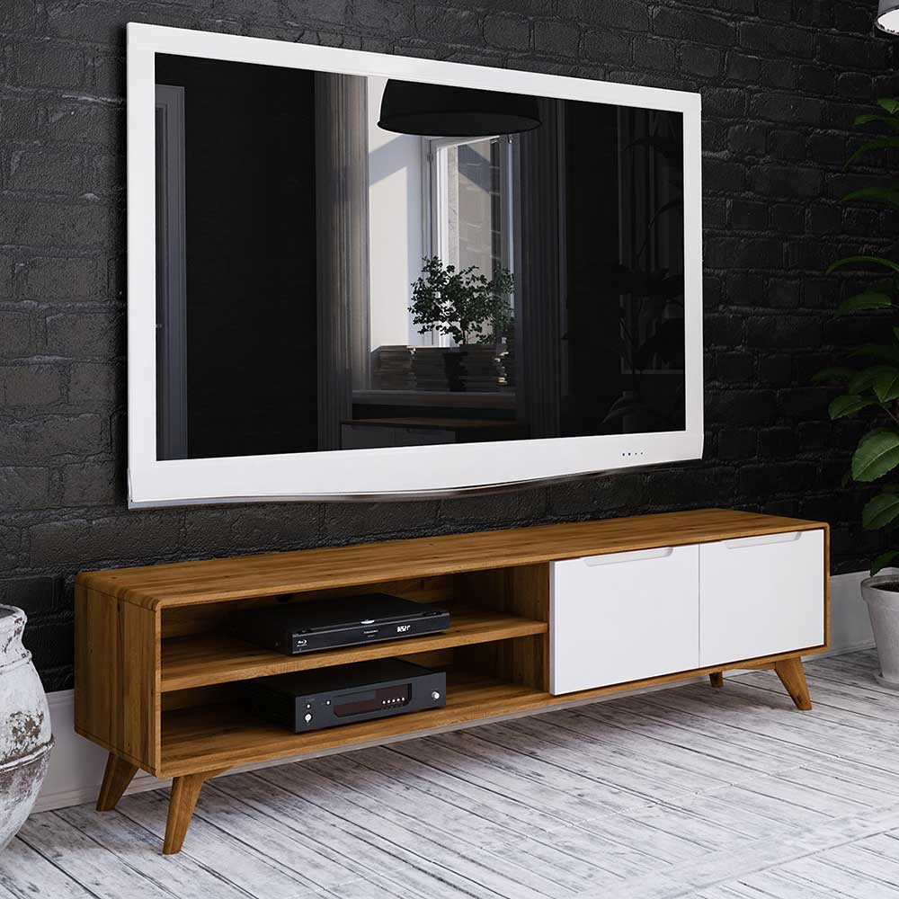 180x48x40 TV Möbel in Wildeiche & Weiß - Diesta