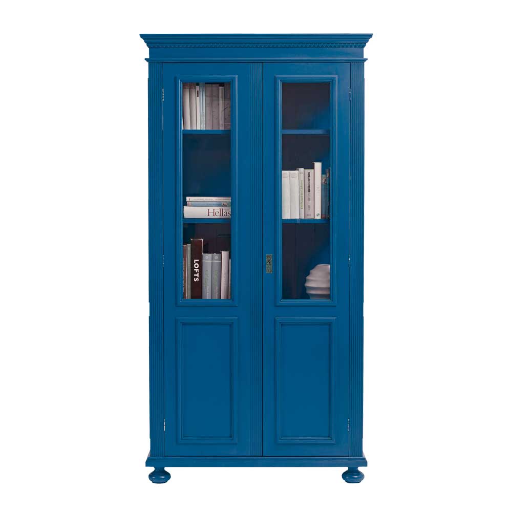 Design Vitrine Onald in Blau