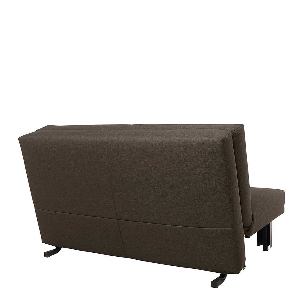 Sofa mit Bettfunktion in Braun mit Schwarz - Amor