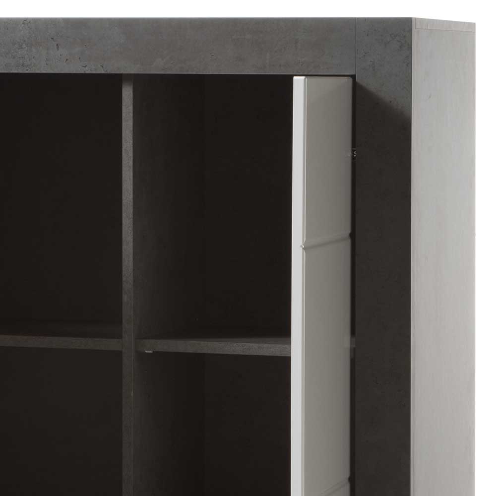 Modernes Hochglanz Highboard mit 2 Türen - Istensa I