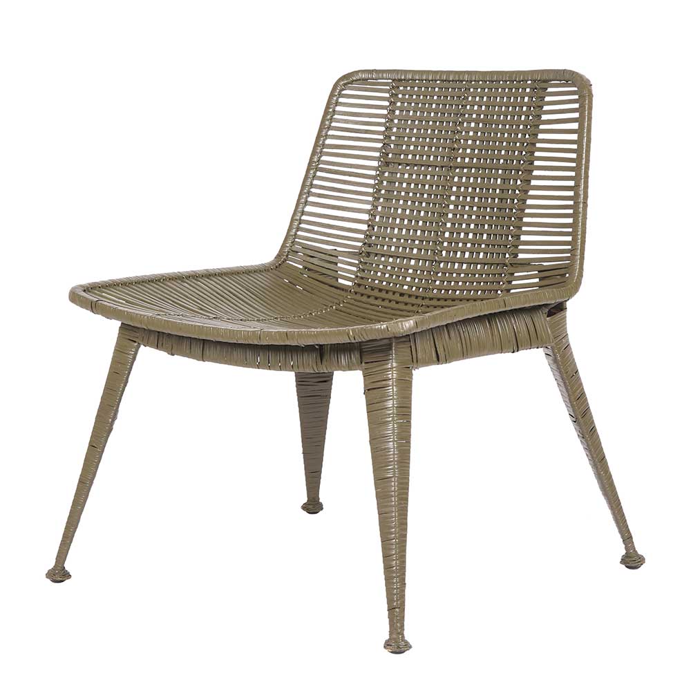 Design Rattanstuhl Sessel in Khaki - Florida