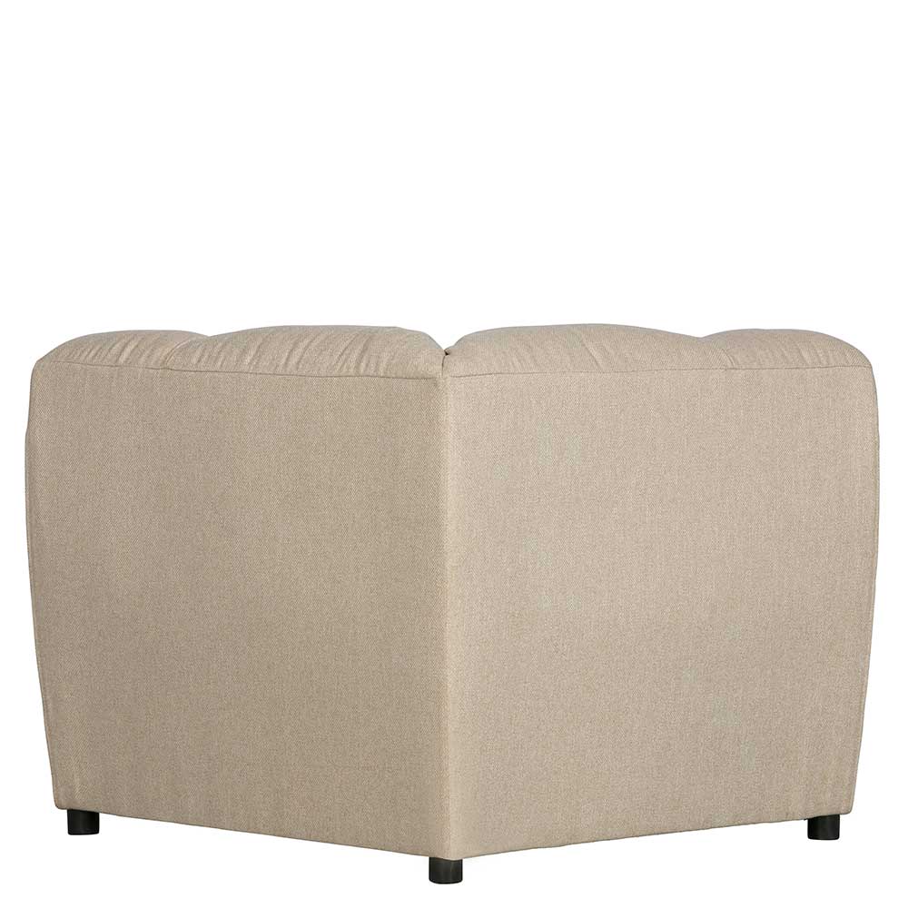 Design Ecksofa ohne Armlehnen in Beige - Madrilena