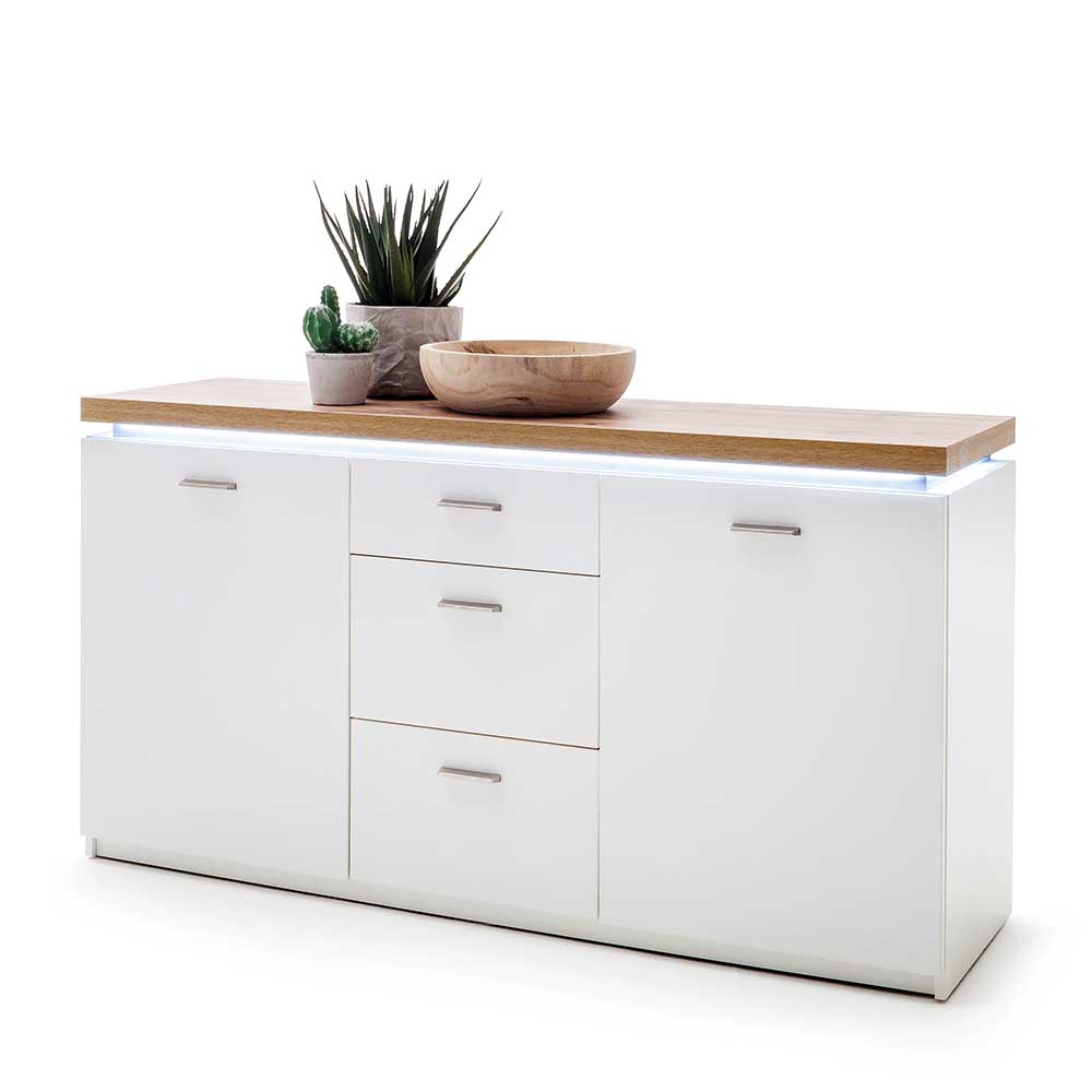 Modernes Sideboard mit LED Beleuchtung - Nusenia