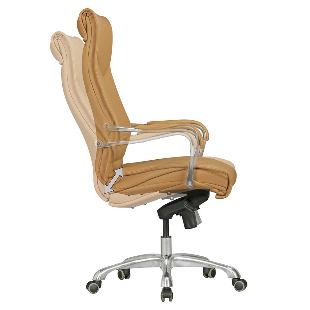 Ergonomischer Büro Drehstuhl in Beige - Henner