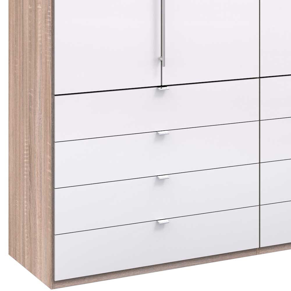 Kombi Kleiderschrank mit 12 Schubkästen - Bosays