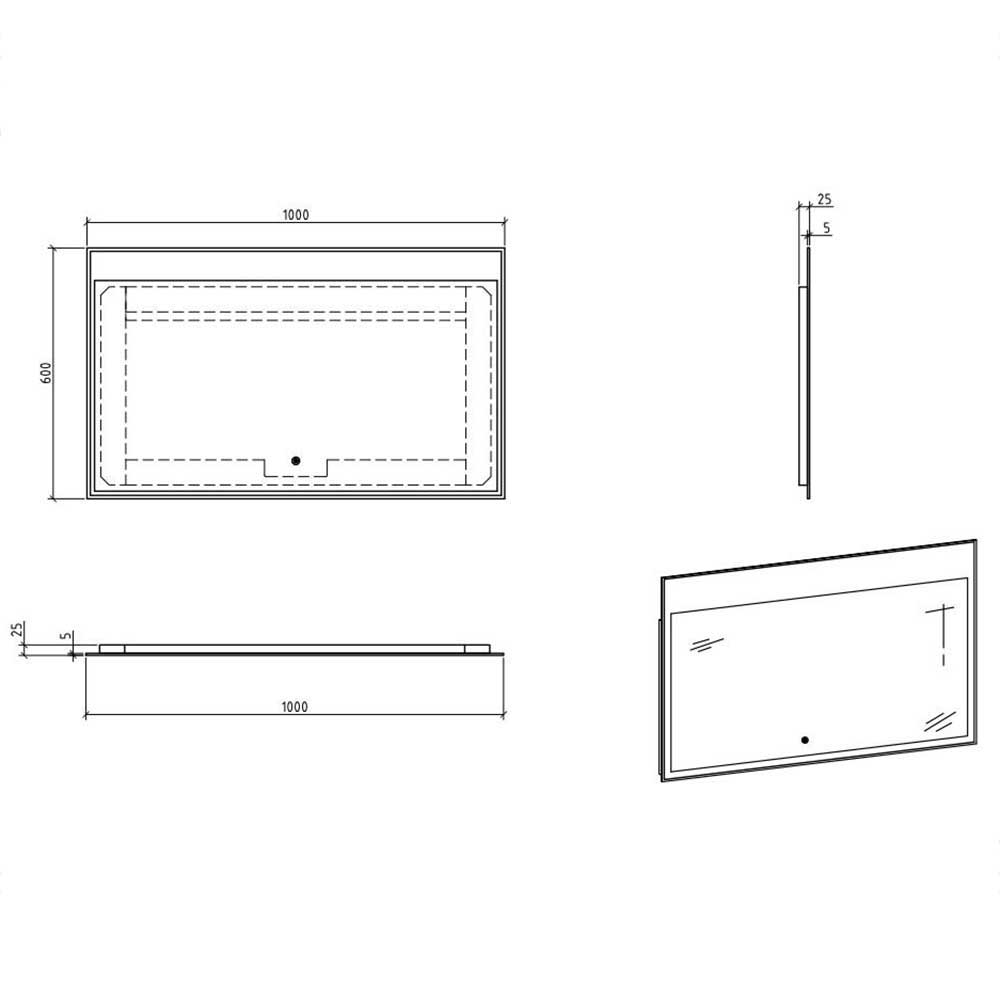 Set Waschplatz in Grau & Weiß - Lausanna I (zweiteilig)