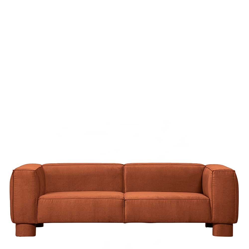 Wohnzimmer-Sofa in Apricot Samt - Champ