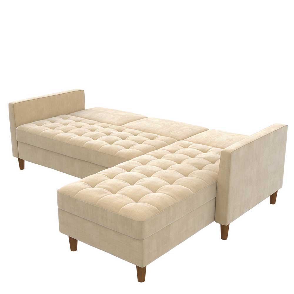 L-Bettsofa in Creme Chenille - Emiria