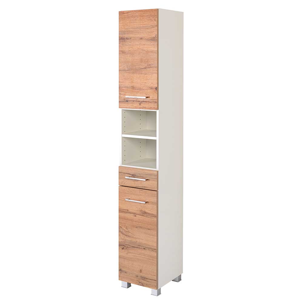 Günstiger Badezimmer Hochschrank 30x180x35 cm - Tonra