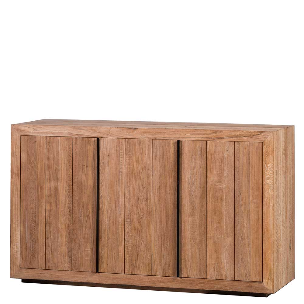 3-türiges Sideboard aus Teak Massivholz - Myons