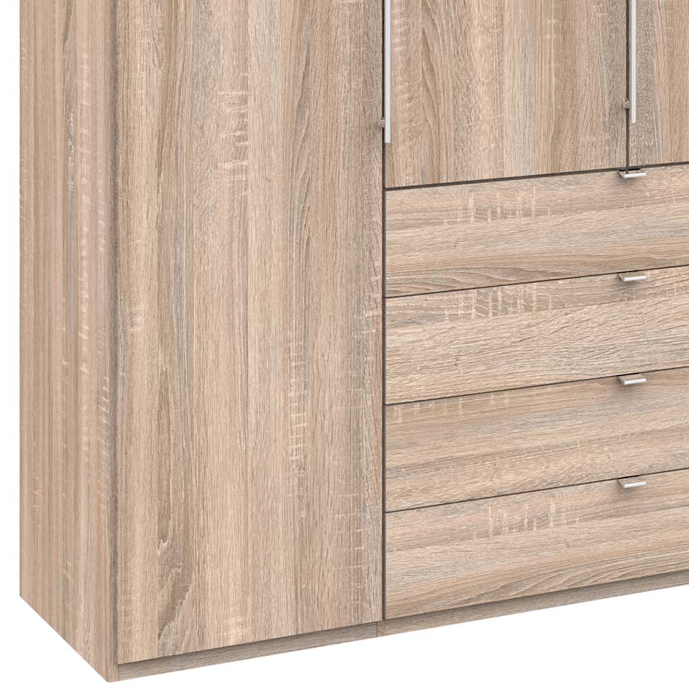 Großer Kombi-Kleiderschrank in Holz Optik - Zayun