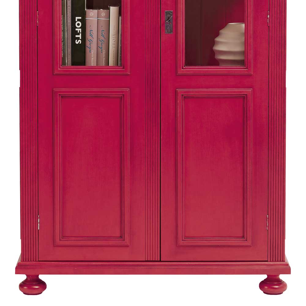 Vitrinenschrank Veproma in Pink