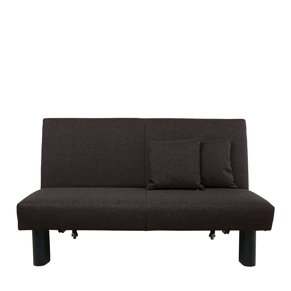 Faltsofa in Dunkelbraun Stoff - Satorinu