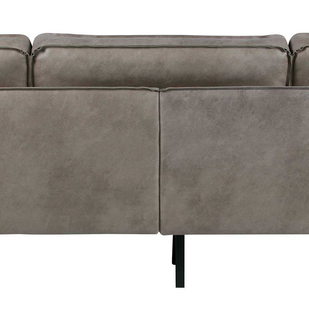 Kunstleder 3-Sitzer Sofa in Grau - Patria