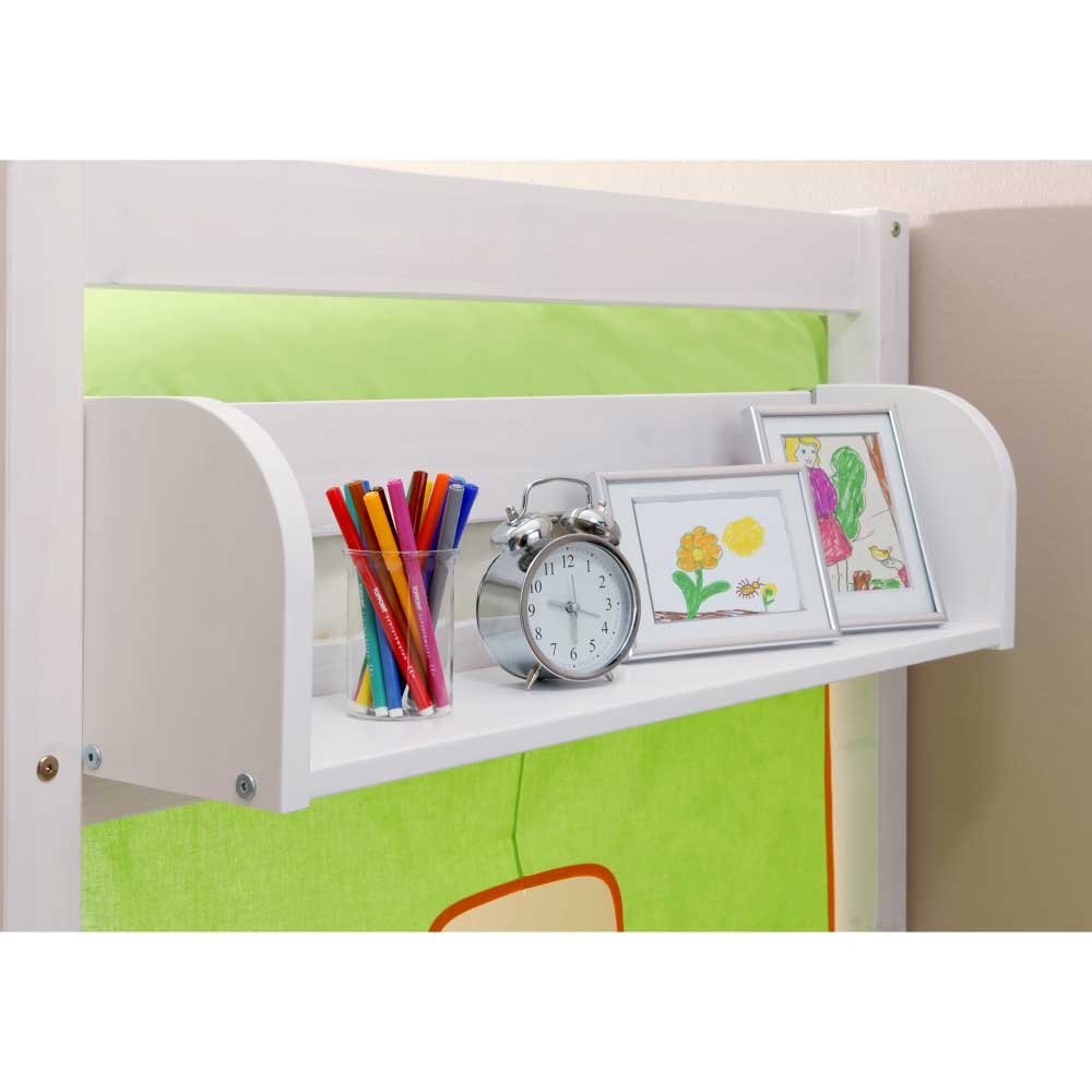 Halbhohes Kinderbett Safira im Prinzessin Design