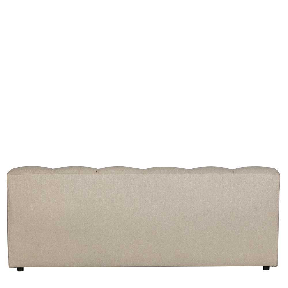 Design Ecksofa ohne Armlehnen in Beige - Madrilena