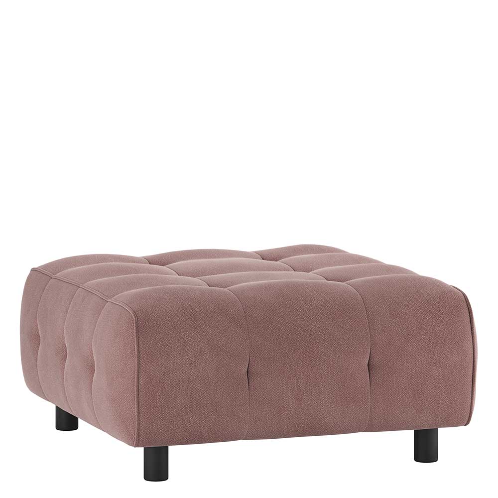 Modulsofa Hocker in Mauve Webstoff - Charin