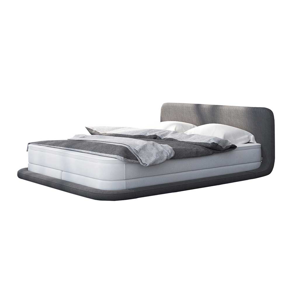 Material Mix Boxspringbett mit LED Licht - Yukons