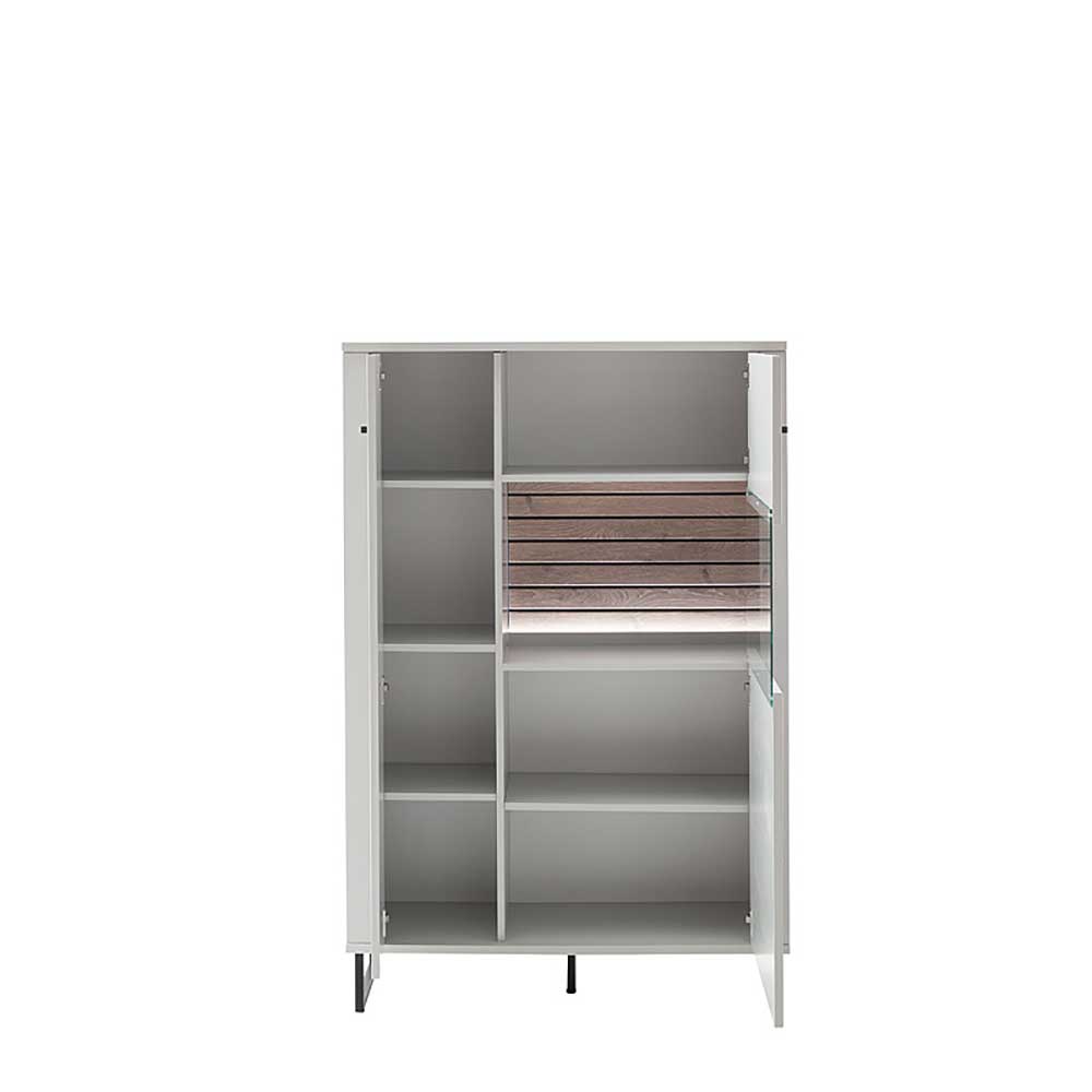 Modernes Highboard mit Glaseinsatz - Varzino