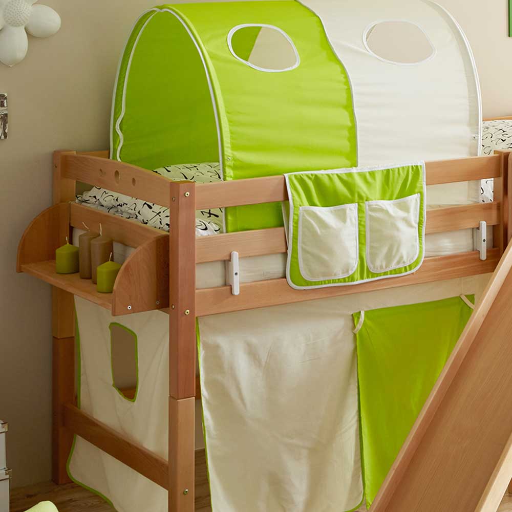 Kinderzimmer Hochbett aus Buche Massivholz - Freaky