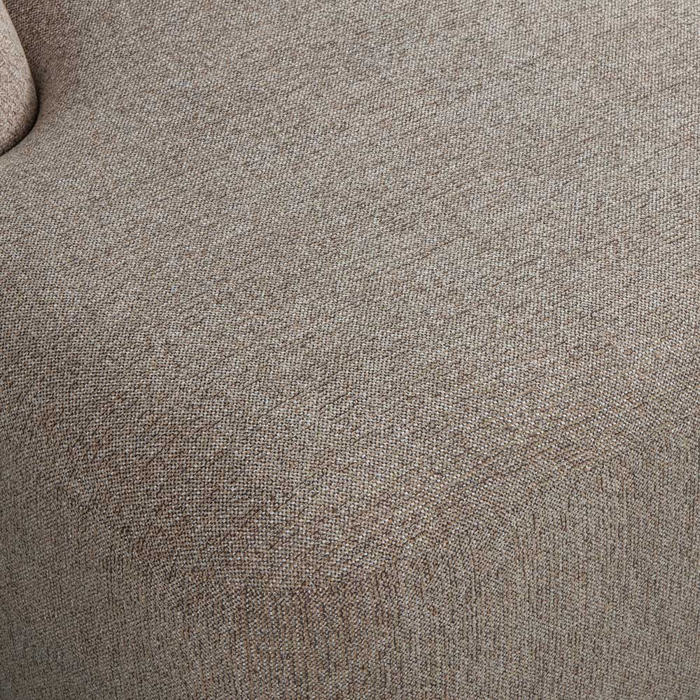 Chenille Sofaecke in Beige - Jaturna