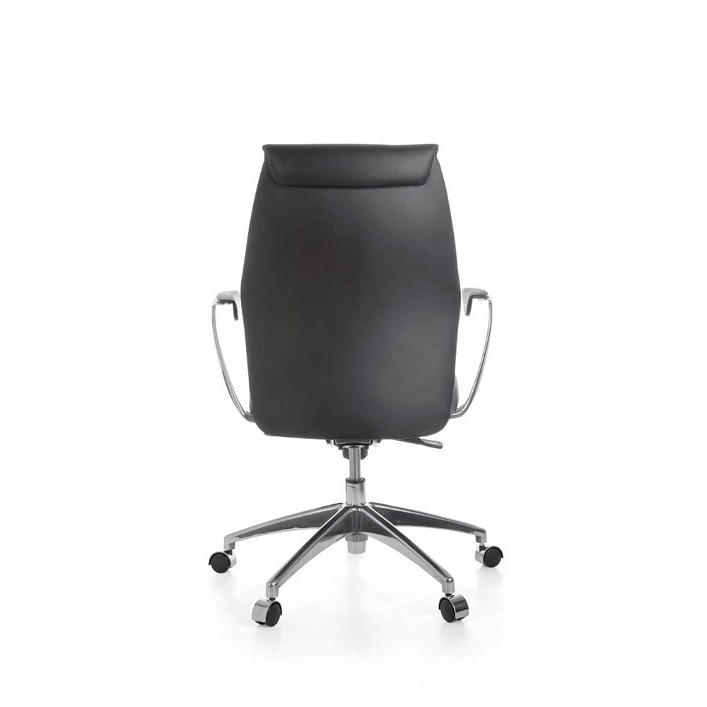 Ergonomischer Bürostuhl aus Leder in Schwarz - Ekorena