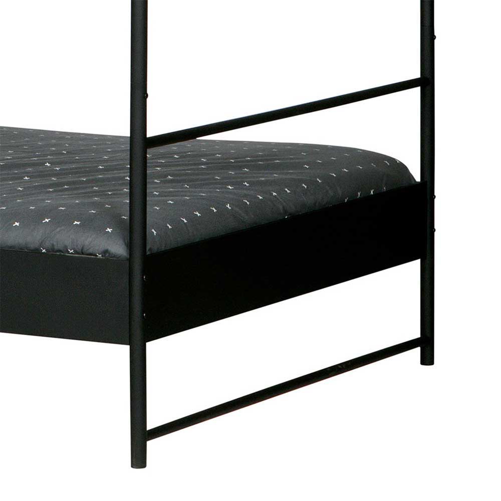 Loft Style Metall Himmelbett Inna in Schwarz