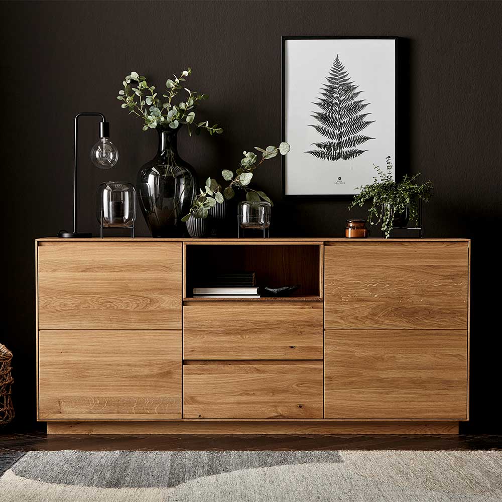 185x84x40 Sideboard aus Zerreiche Massivholz - Palium