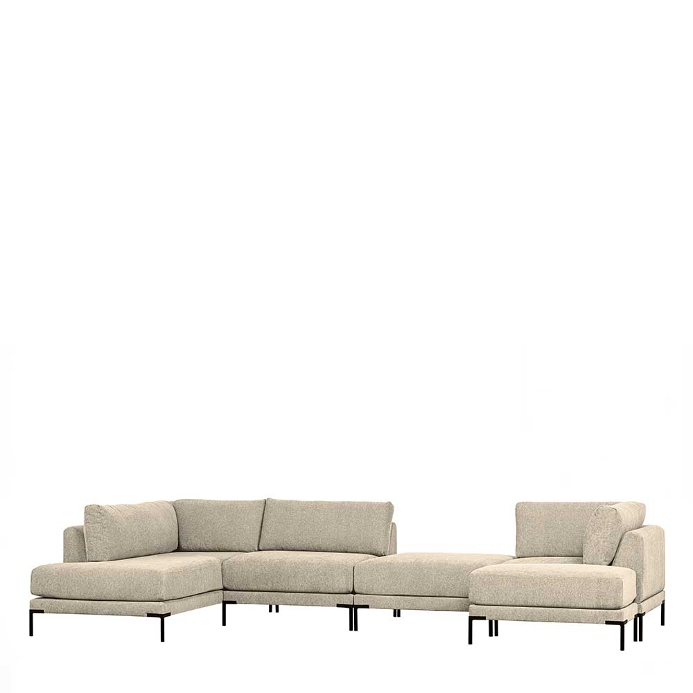 Modul Couch Kombi in Beige - Guerrero (fünfteilig)