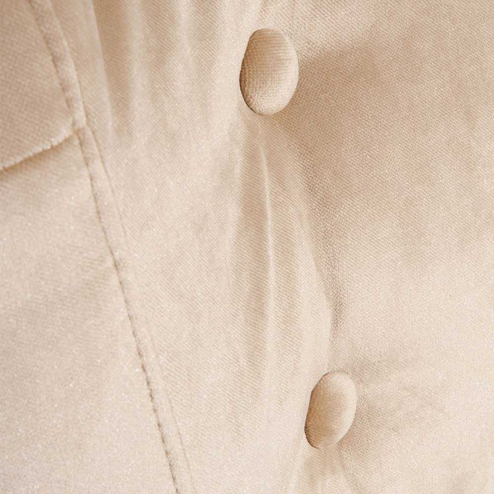 Sessel aus Samtvelours Beige - Modena